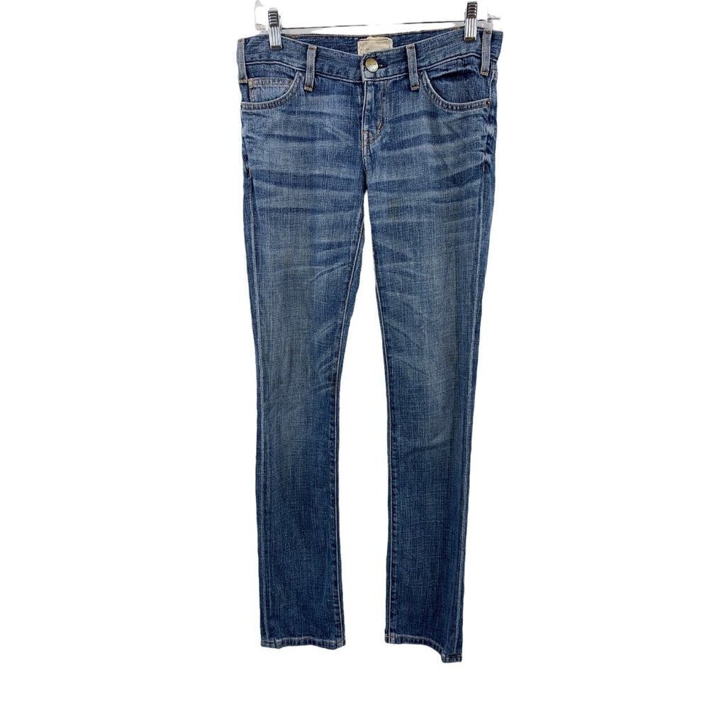 Current/Elliot The Straight Leg Traveled Medium Wash Jeans Size 28